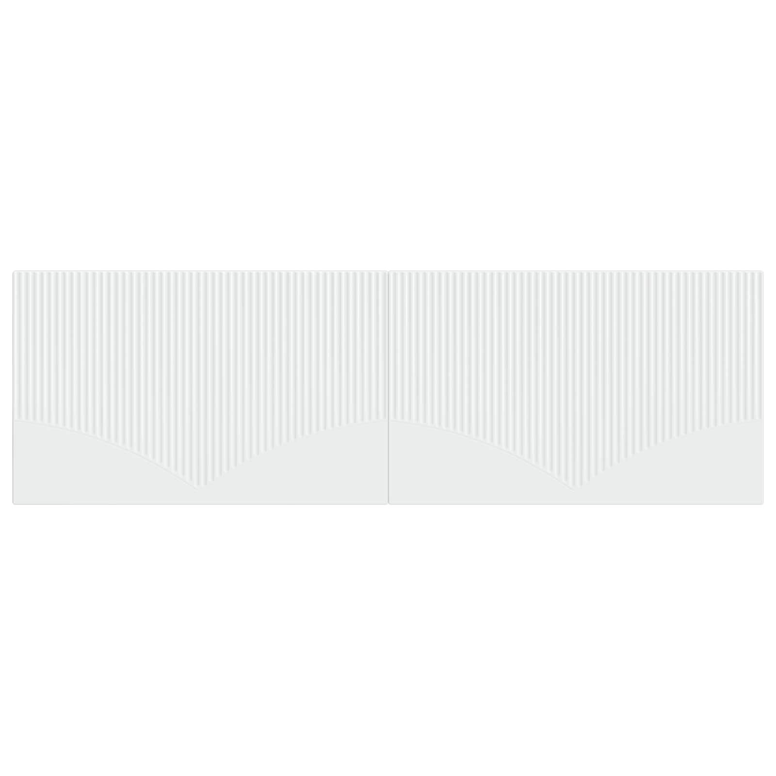 vidaXL Wall-Mounted Headboard HOORN White Engineered Wood 3