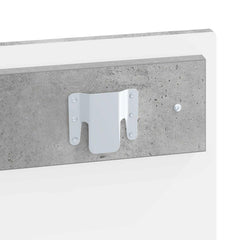 vidaXL Wall-Mounted Headboard HOORN Concrete Grey Engineered Wood 6