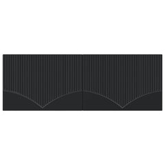 vidaXL Wall-Mounted Headboard HOORN Black Engineered Wood 3