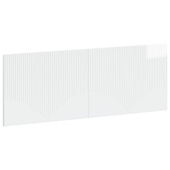 vidaXL Wall-Mounted Headboard HOORN High Gloss White Engineered Wood 2