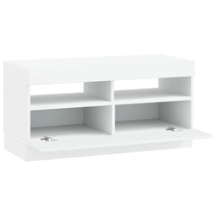 vidaXL LED TV Cabinet White Engineered Wood 5