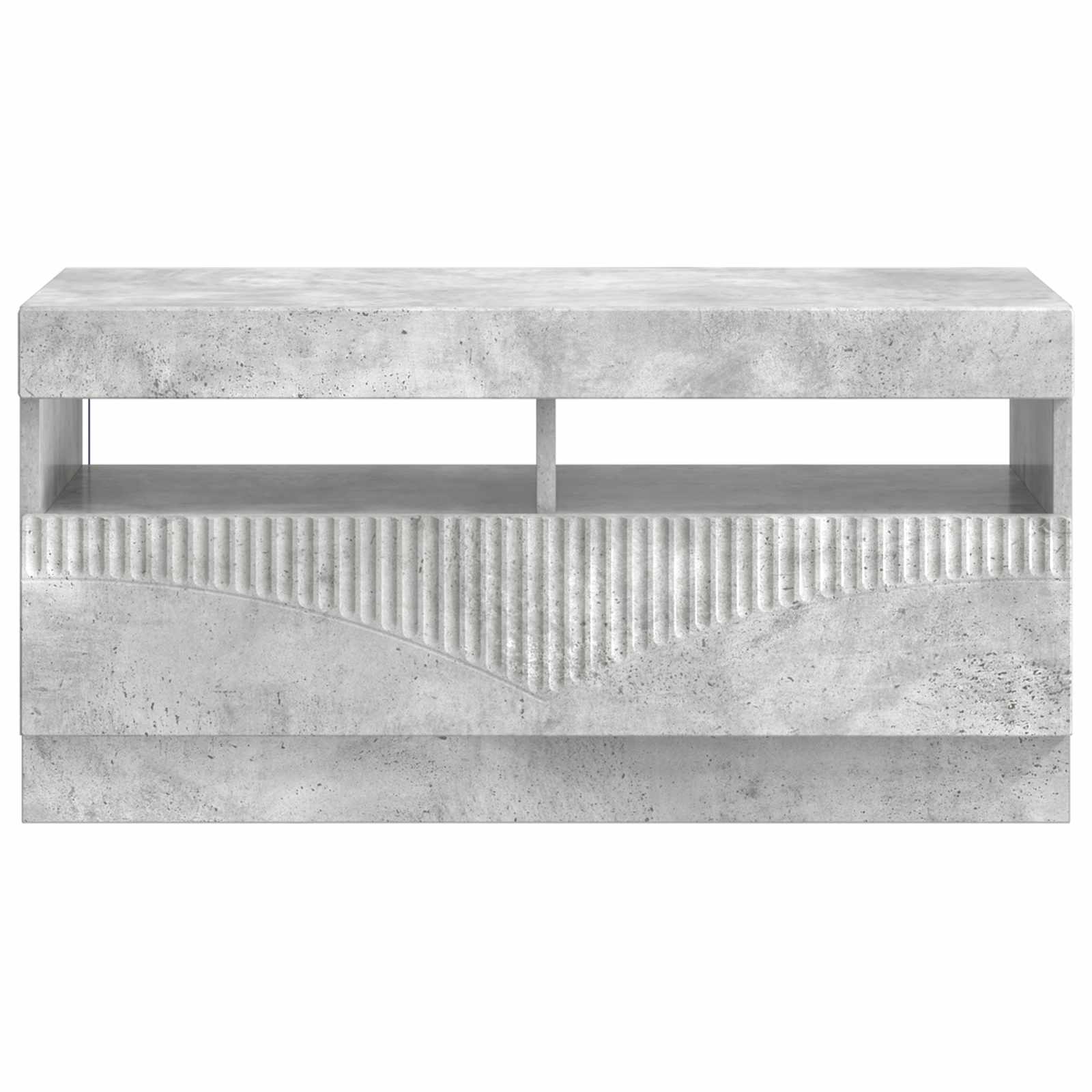 vidaXL LED TV Cabinet Concrete Grey Engineered Wood 6