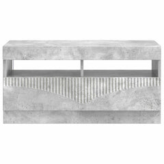 vidaXL LED TV Cabinet Concrete Grey Engineered Wood 6