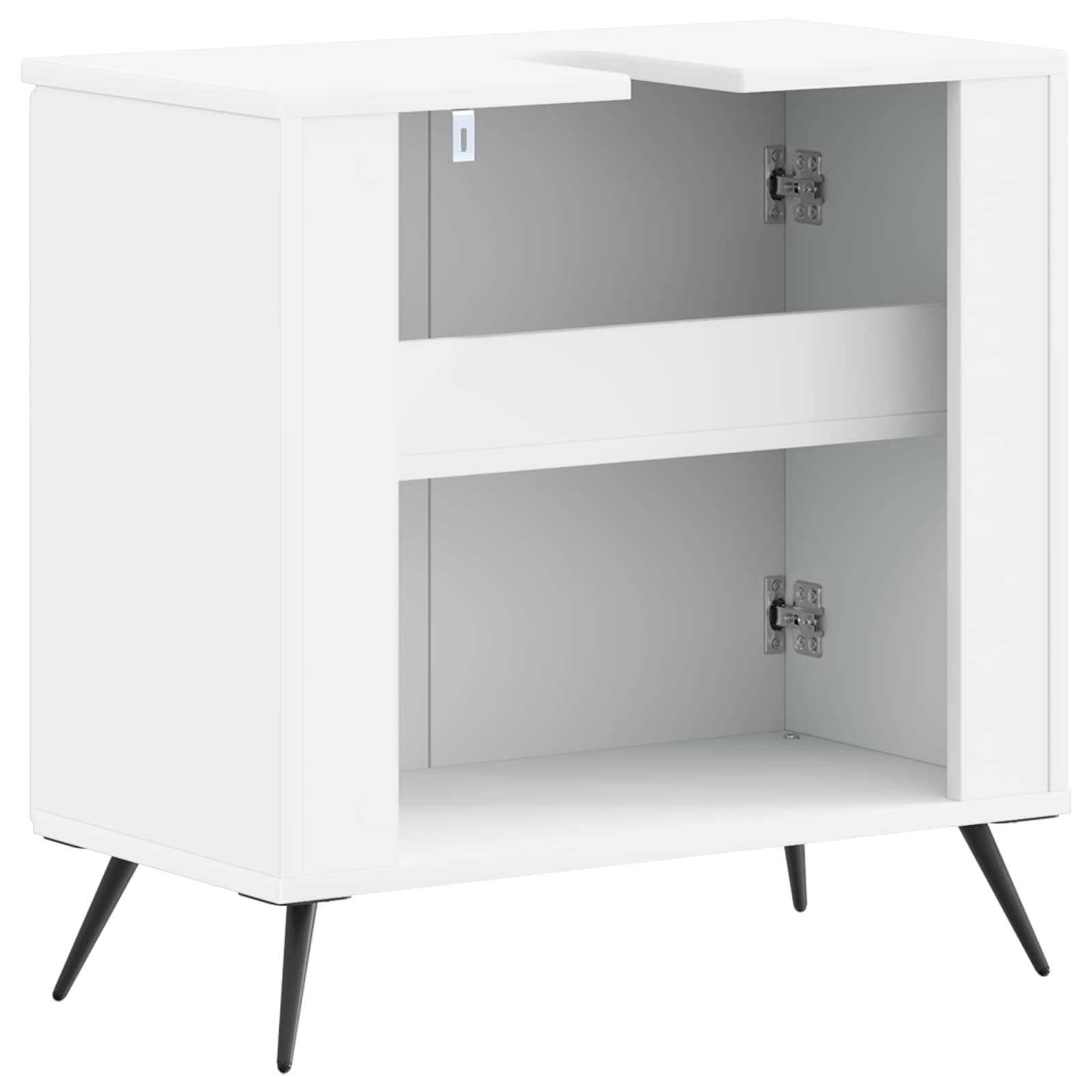 vidaXL Bathroom Sink Cabinet BREDA White 59.5 x 31.5x 59 cm 6
