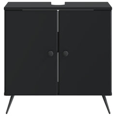 vidaXL Bathroom Sink Cabinet BREDA Black 59.5 x 31.5x 59 cm 4