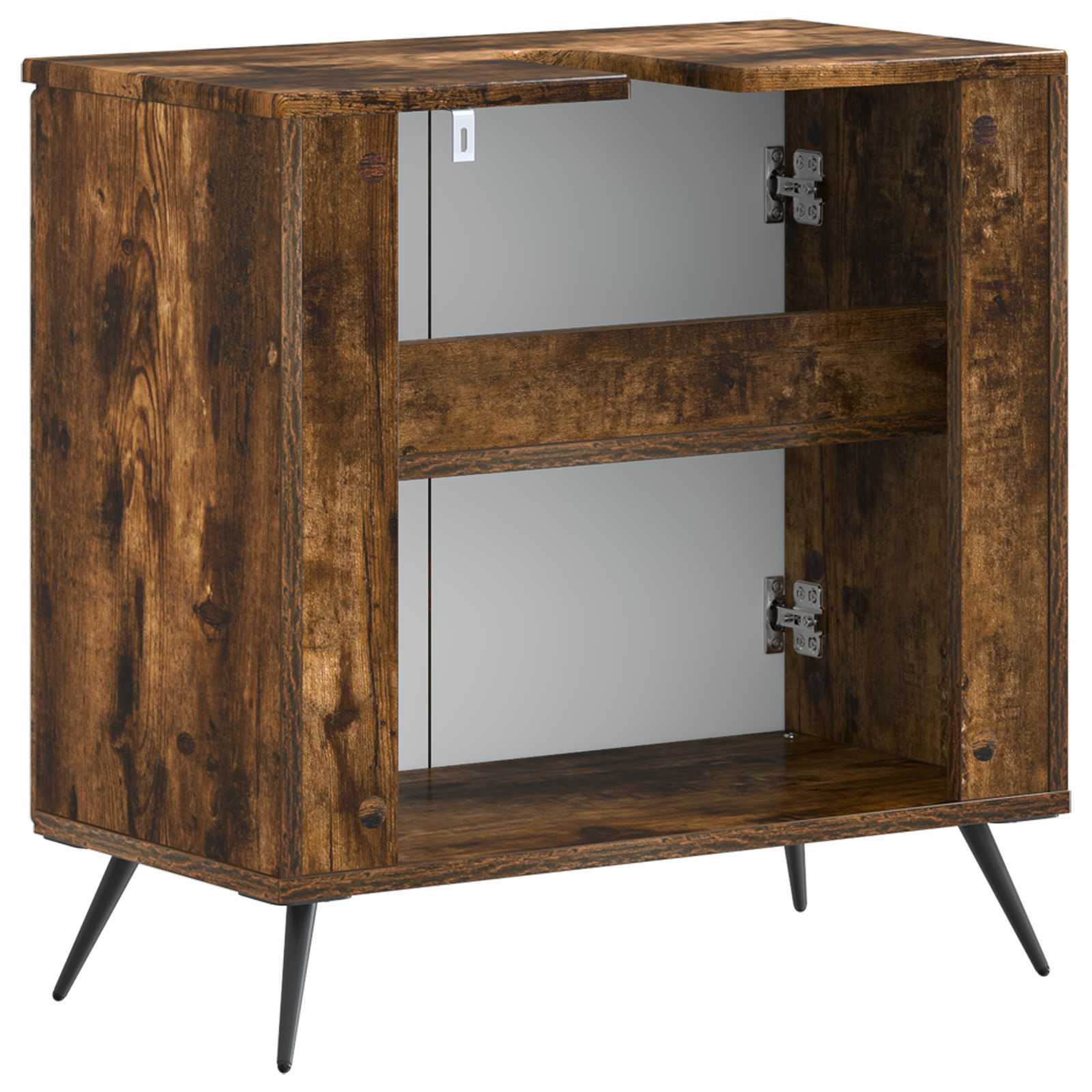 vidaXL Bathroom Sink Cabinet BREDA Smoked Oak 59.5 x 31.5x 59 cm 6