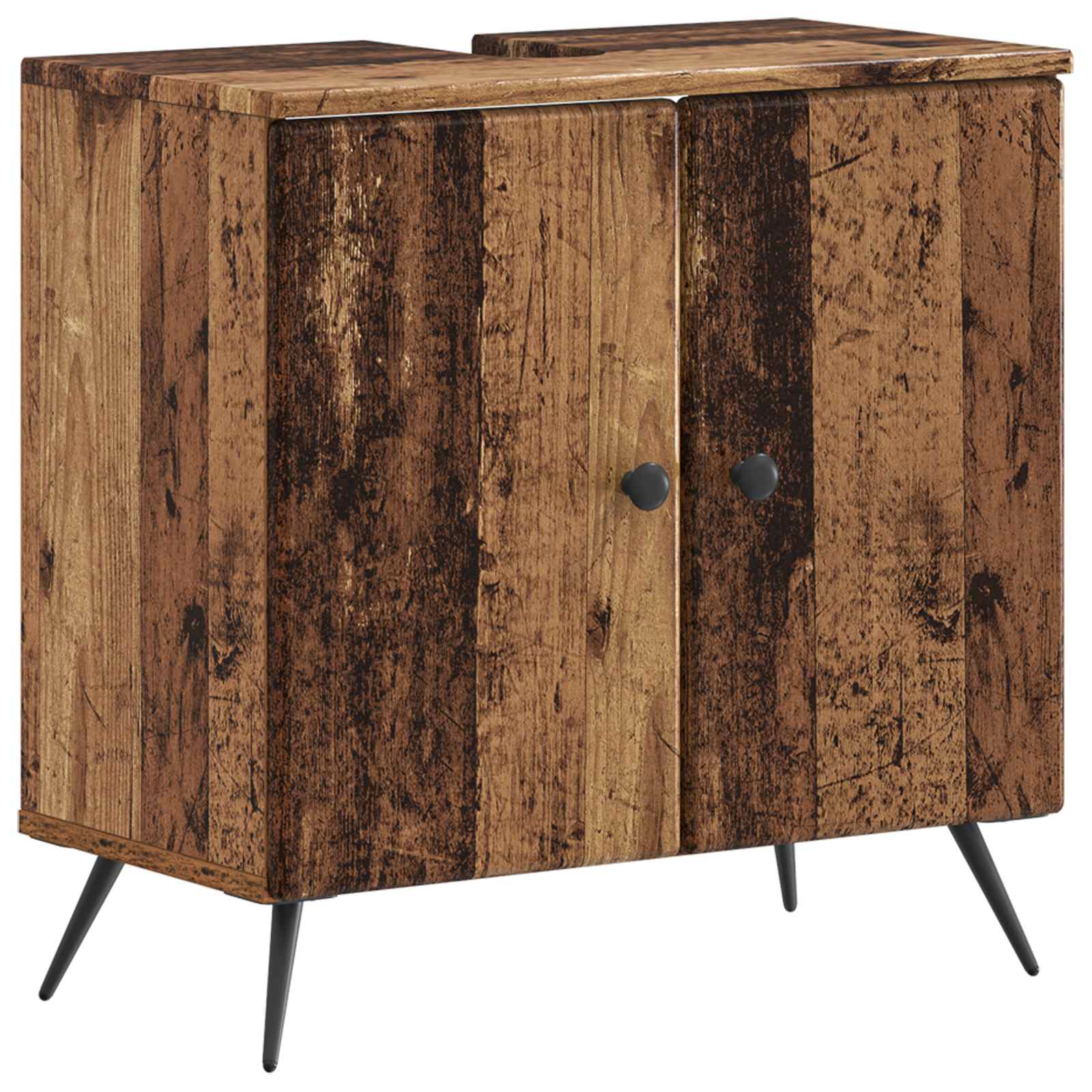 vidaXL Bathroom Sink Cabinet BREDA Old Wood 59.5 x 31.5x 59 cm 2