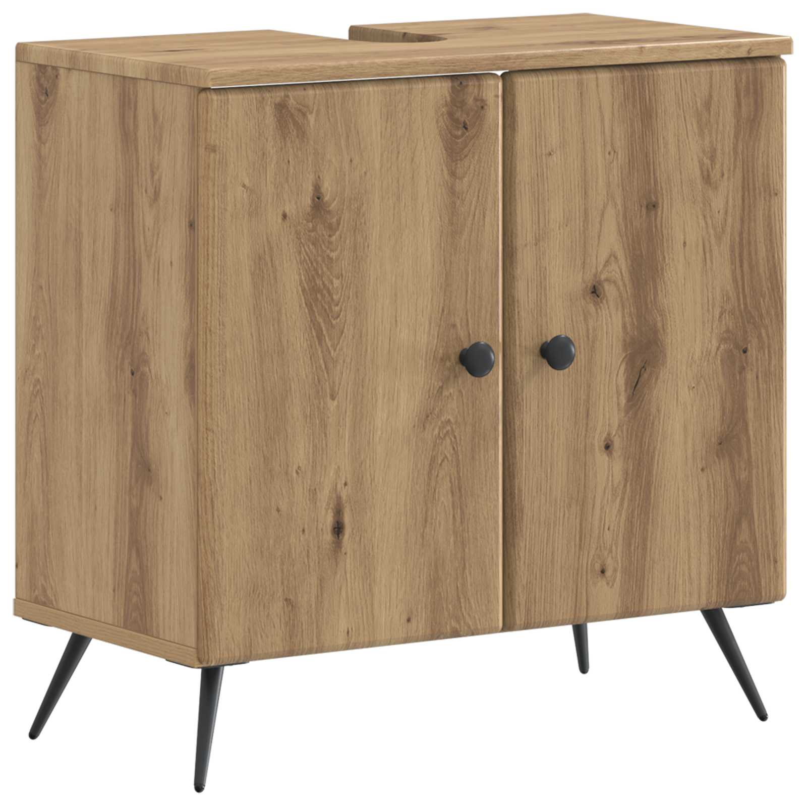 vidaXL Bathroom Sink Cabinet BREDA Artisan Oak 59.5 x 31.5x 59 cm 2