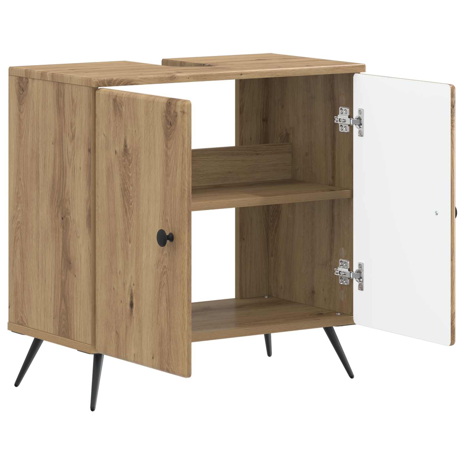 vidaXL Bathroom Sink Cabinet BREDA Artisan Oak 59.5 x 31.5x 59 cm 3