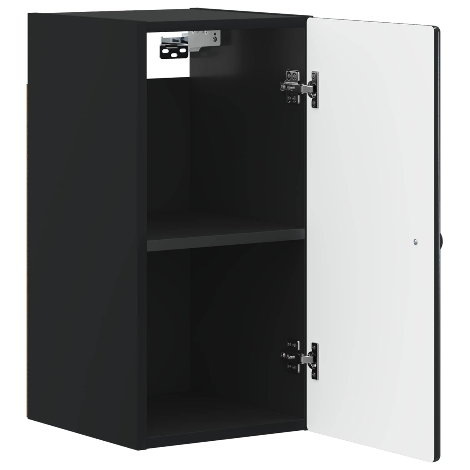 vidaXL Bathroom Wall Cabinet BREDA Black 30 x 31 x 59 cm 3
