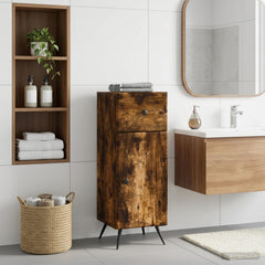 Bathroom Storage Cainet BREDA 30 x 31 x 80 cm Smoked oak