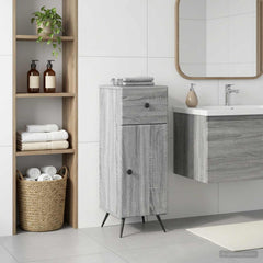 Bathroom Storage Cainet BREDA 30 x 31 x 80 cm Grey sonoma