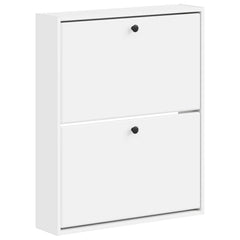 vidaXL Wall-Mounted Shoe Cabinet BREDA 71 x 17 x 86 cm Engineered Wood 2
