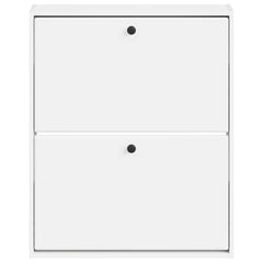 vidaXL Wall-Mounted Shoe Cabinet BREDA 71 x 17 x 86 cm Engineered Wood 4