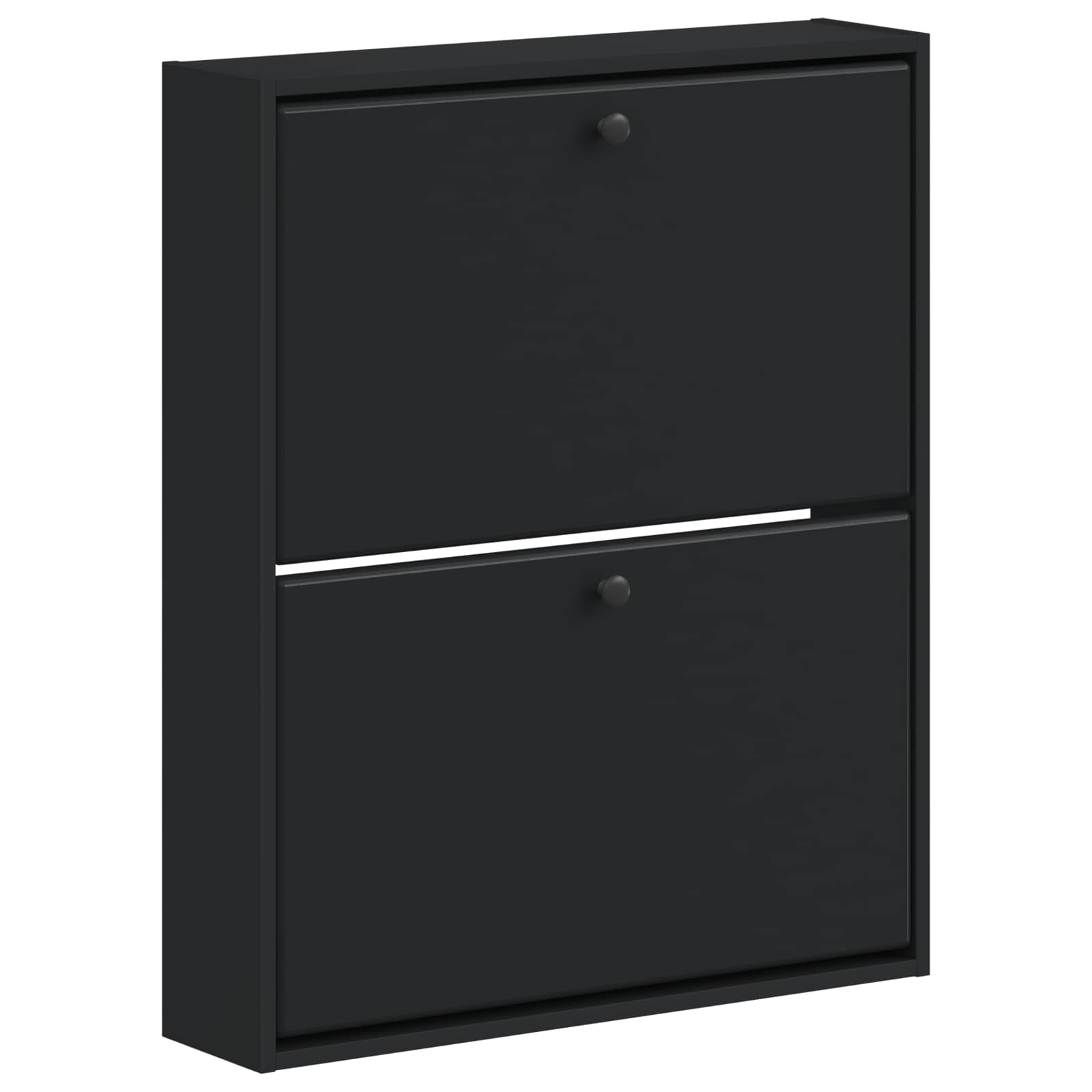 vidaXL Wall-Mounted Shoe Cabinet BREDA 71 x 17 x 86 cm Engineered Wood 2