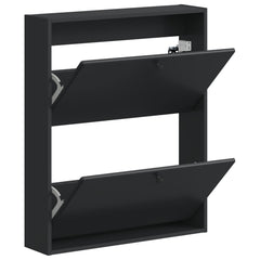 vidaXL Wall-Mounted Shoe Cabinet BREDA 71 x 17 x 86 cm Engineered Wood 3