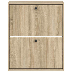 vidaXL Wall-Mounted Shoe Cabinet BREDA 71 x 17 x 86 cm Engineered Wood 4