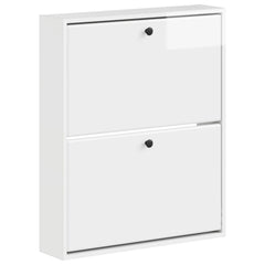 vidaXL Wall-Mounted Shoe Cabinet BREDA 71 x 17 x 86 cm Engineered Wood 2