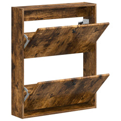 vidaXL Wall-Mounted Shoe Cabinet BREDA 71 x 17 x 86 cm Engineered Wood 3