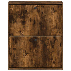 vidaXL Wall-Mounted Shoe Cabinet BREDA 71 x 17 x 86 cm Engineered Wood 4