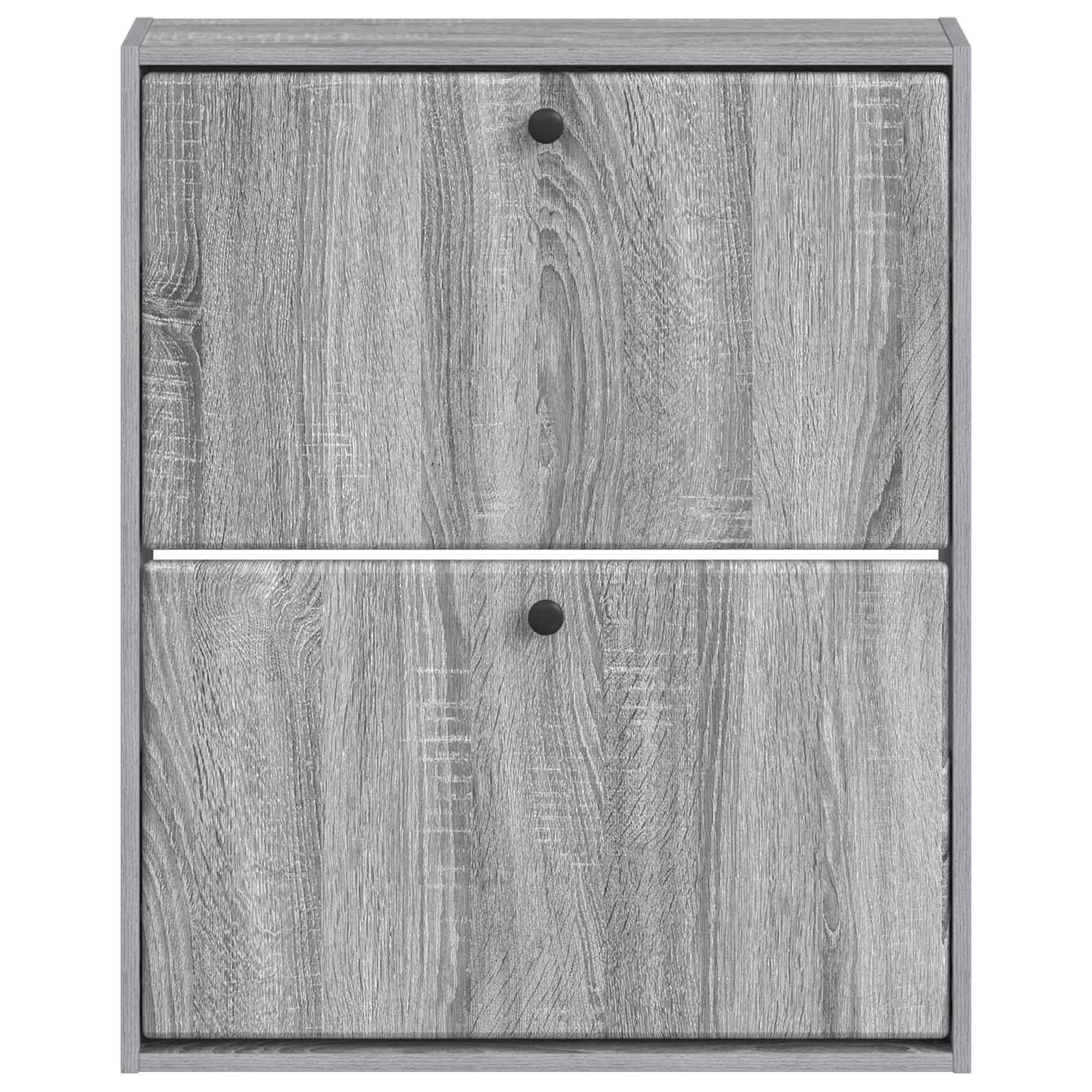 vidaXL Wall-Mounted Shoe Cabinet BREDA 71 x 17 x 86 cm Engineered Wood 4