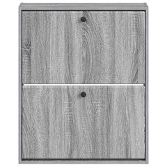 vidaXL Wall-Mounted Shoe Cabinet BREDA 71 x 17 x 86 cm Engineered Wood 4