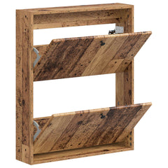 vidaXL Wall-Mounted Shoe Cabinet BREDA 71 x 17 x 86 cm Engineered Wood 3
