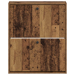 vidaXL Wall-Mounted Shoe Cabinet BREDA 71 x 17 x 86 cm Engineered Wood 4