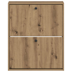vidaXL Wall-Mounted Shoe Cabinet BREDA 71 x 17 x 86 cm Engineered Wood 4
