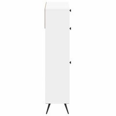 vidaXL Shoe Cabinet BREDA 78 x 24 x 103 cm Engineered Wood White 5