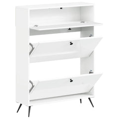 vidaXL Shoe Cabinet BREDA 78 x 24 x 103 cm Engineered Wood 3