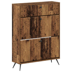vidaXL Shoe Cabinet BREDA 78 x 24 x 103 cm Engineered Wood Old Wood 2