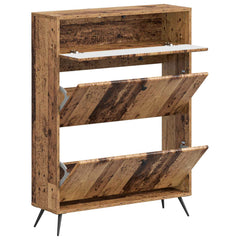 vidaXL Shoe Cabinet BREDA 78 x 24 x 103 cm Engineered Wood Old Wood 3