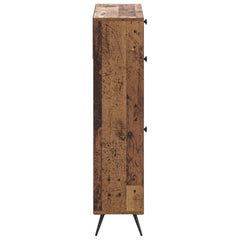 vidaXL Shoe Cabinet BREDA 78 x 24 x 103 cm Engineered Wood Old Wood 5