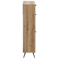 vidaXL Shoe Cabinet BREDA 78 x 24 x 103 cm Engineered Wood Artisan Oak 5