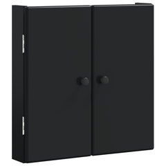 vidaXL Dartboard Cabinet BREDA Black 52.5 x 10.5 x 53.5 cm 4