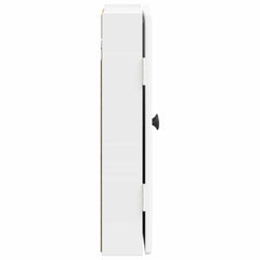 vidaXL Dartboard Cabinet BREDA High Gloss White 52.5 x 10.5 x 53.5 cm 5