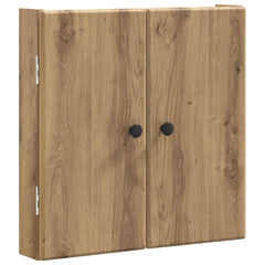 vidaXL Dartboard Cabinet BREDA Artisan Oak 52.5 x 10.5 x 53.5 cm 4