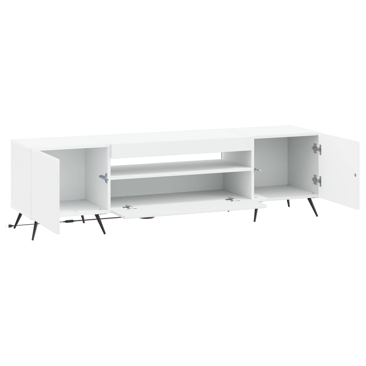 LED TV Cabinet Engineered Wood White