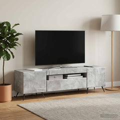 LED TV Cabinet Engineered Wood Concrete grey