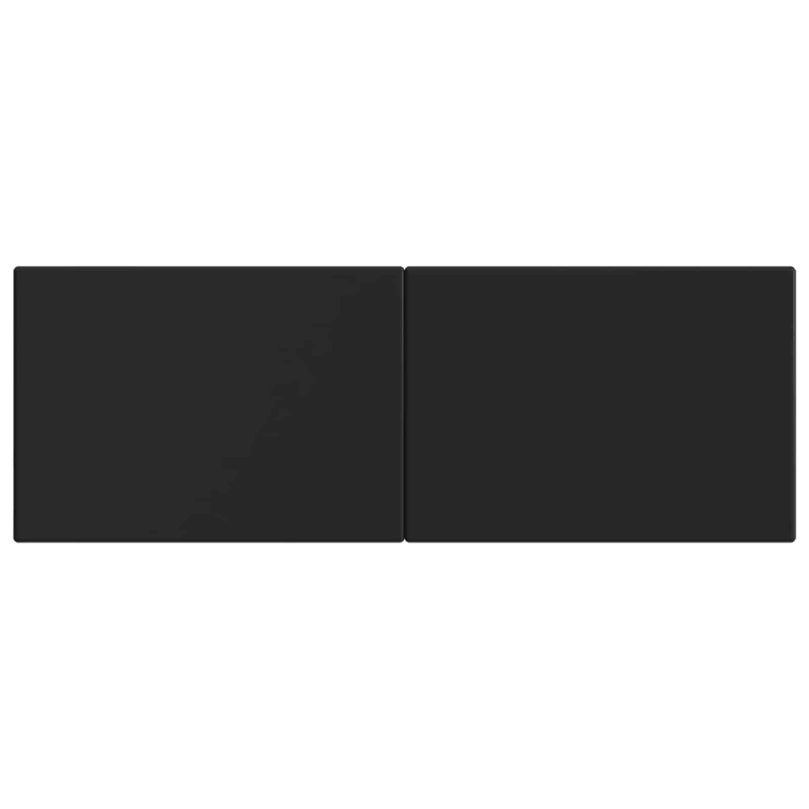 vidaXL Wall-Mounted Headboard BREDA Black Engineered Wood 3