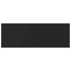 vidaXL Wall-Mounted Headboard BREDA Black Engineered Wood 3