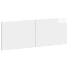 vidaXL Wall-Mounted Headboard BREDA High Gloss White Engineered Wood 2