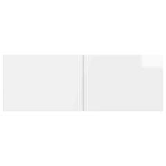 vidaXL Wall-Mounted Headboard BREDA High Gloss White Engineered Wood 3