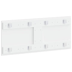 vidaXL Wall-Mounted Headboard BREDA High Gloss White Engineered Wood 5