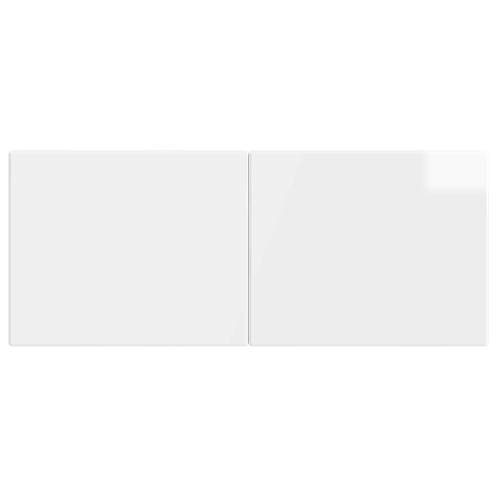 vidaXL Wall-Mounted Headboard BREDA High Gloss White Engineered Wood 3