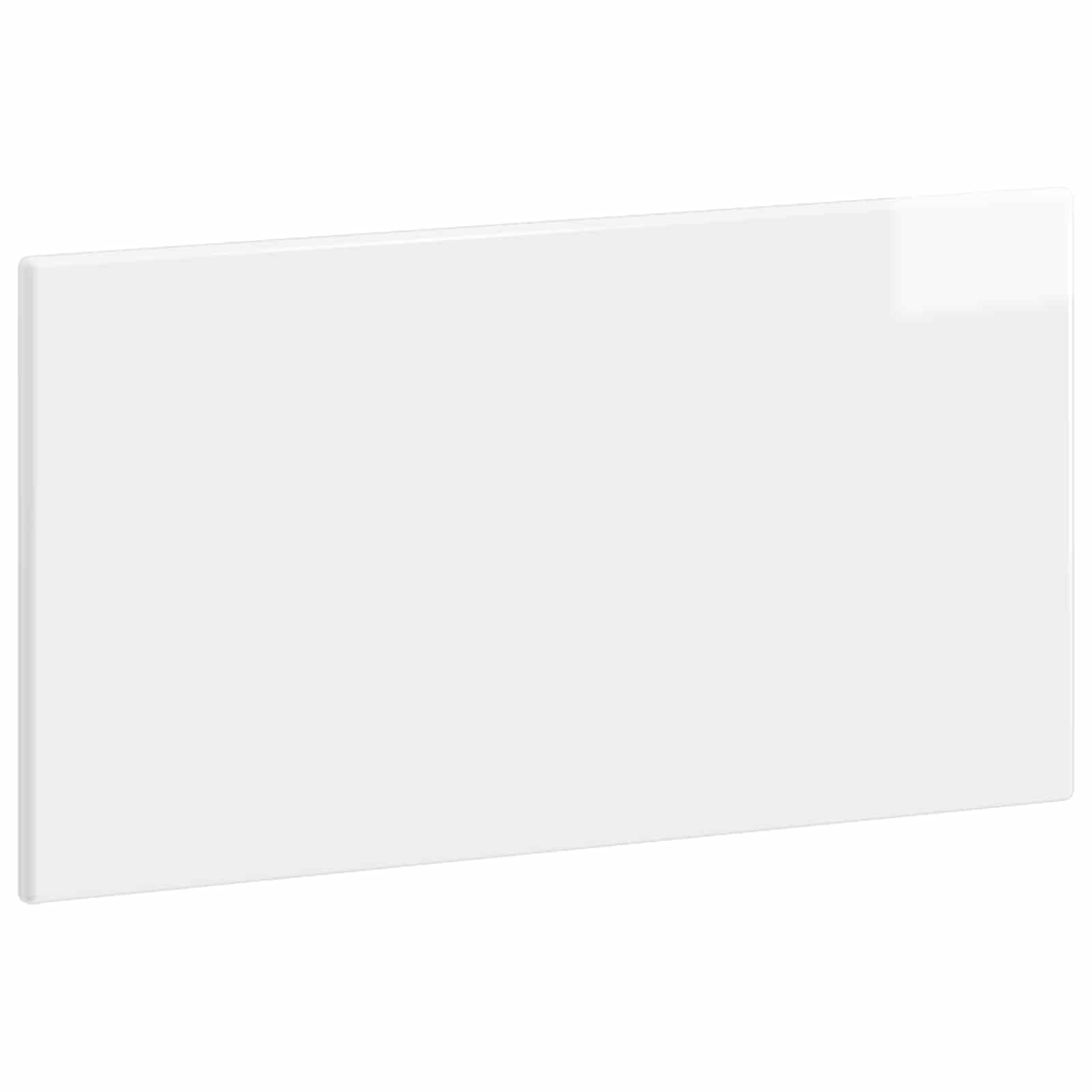 vidaXL Wall-Mounted Headboard BREDA High Gloss White Engineered Wood 2