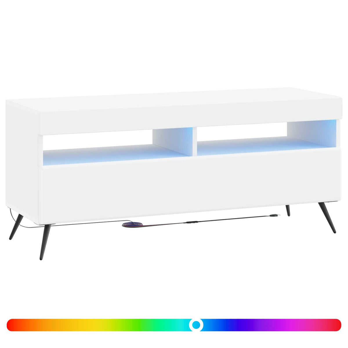 LED TV Cabinet Engineered Wood White
