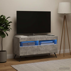 vidaXL LED TV Cabinet Concrete Grey Engineered Wood 4