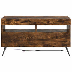 vidaXL LED TV Cabinet Smoked Oak Engineered Wood 6